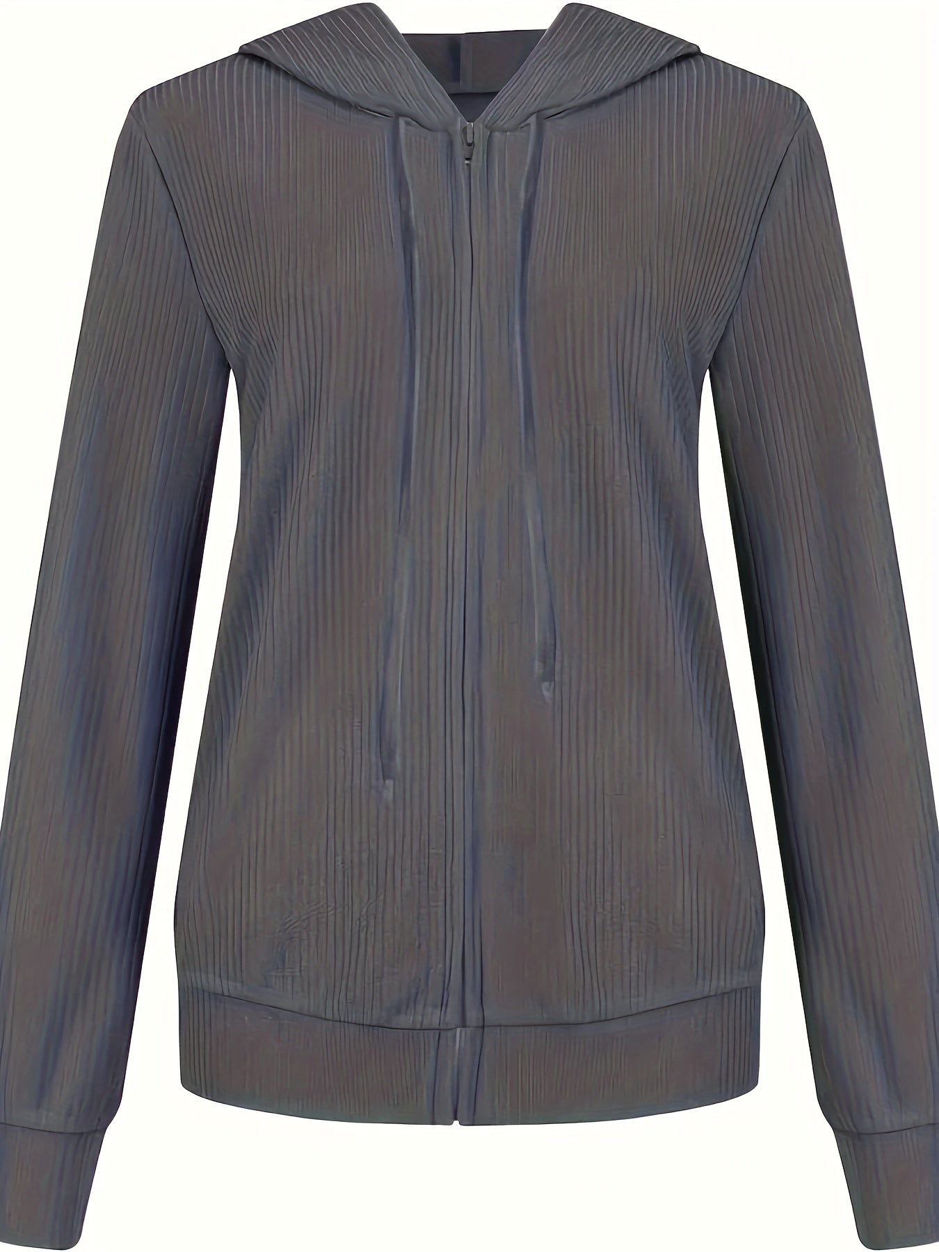 Moira™ | Langärmelige Kapuzenjacke Mit Reißverschluss Und Kordelzug