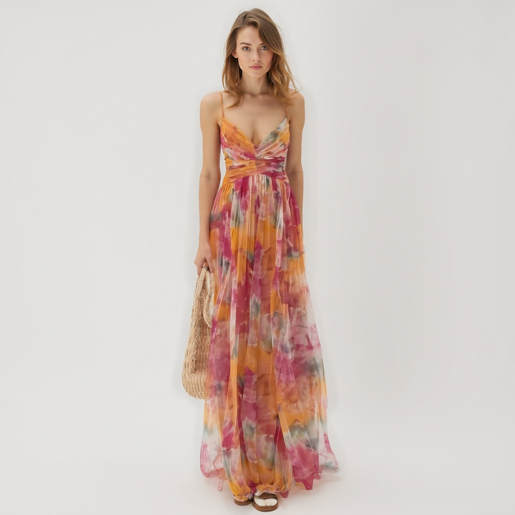 Giselle™ | Bezauberndes Maxikleid mit Blumenmuster