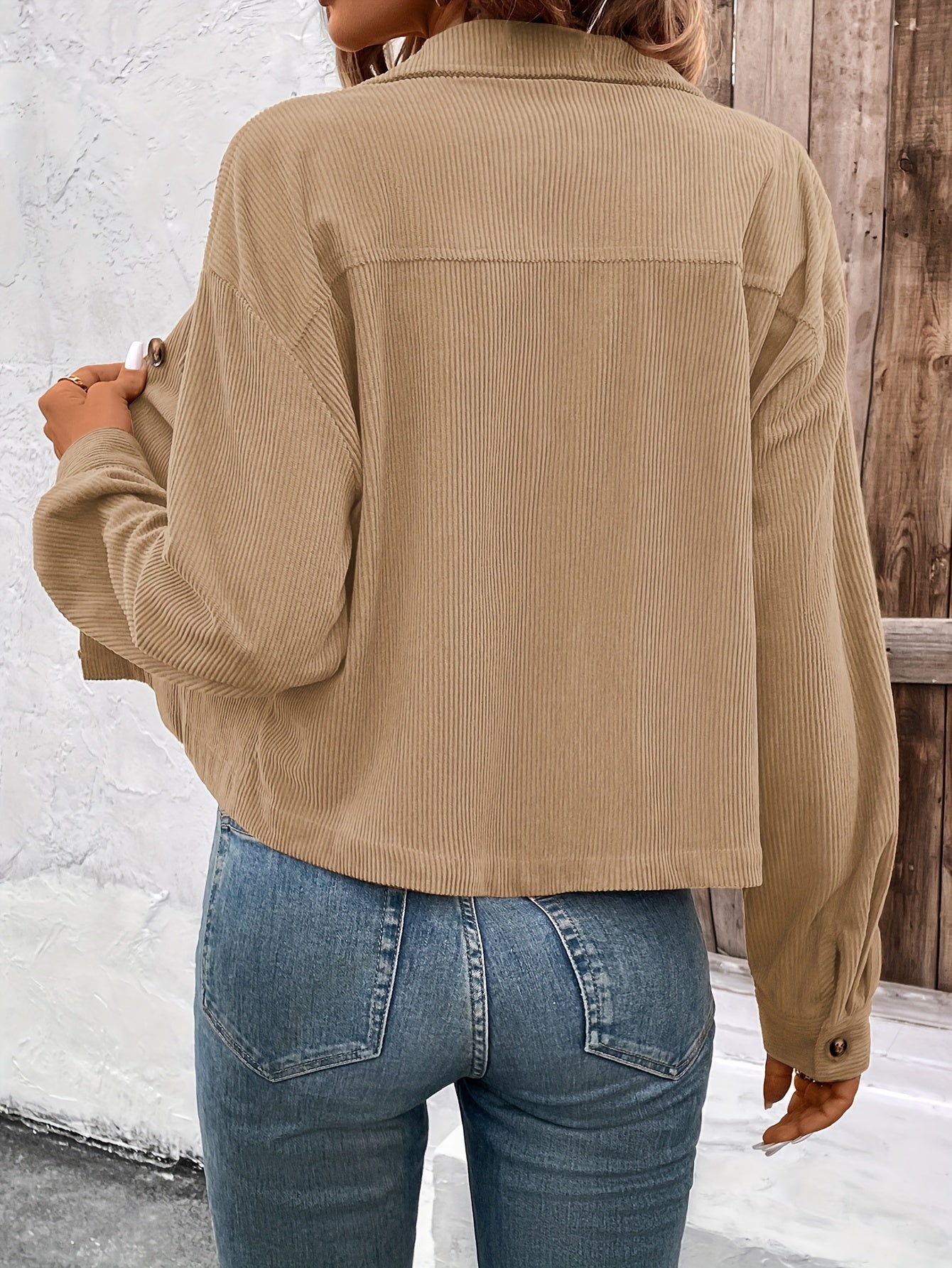 Nichola™ | Langärmelige Jacke Mit Knopfleiste