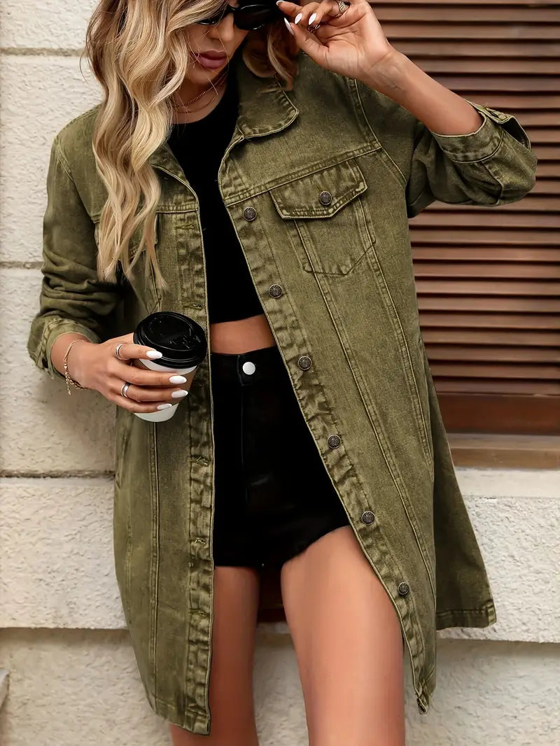 Tacie™ | Jeansjacke Mit Vordertaschen