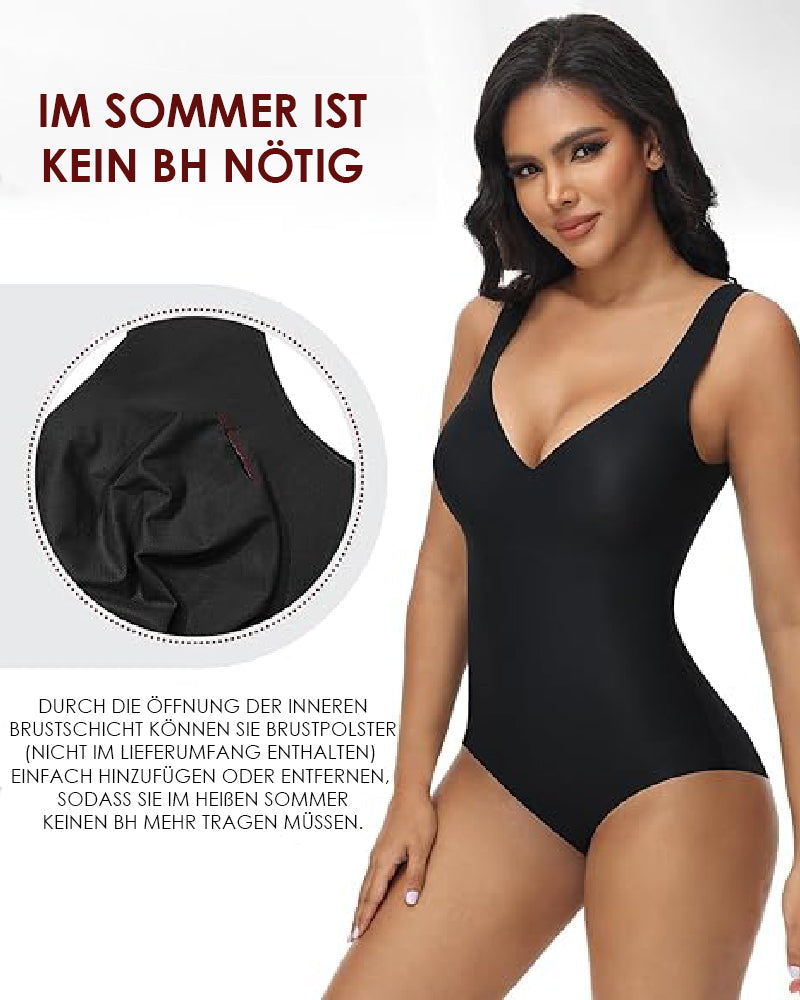 Tyros™ | Damen Bauchweg Body Sommer V-Ausschnitt