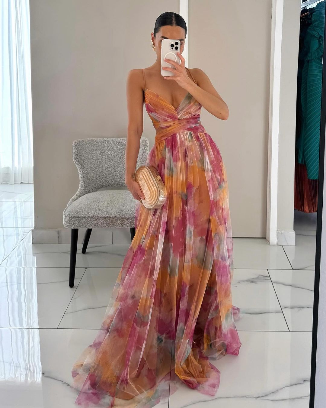 Giselle™ | Bezauberndes Maxikleid mit Blumenmuster