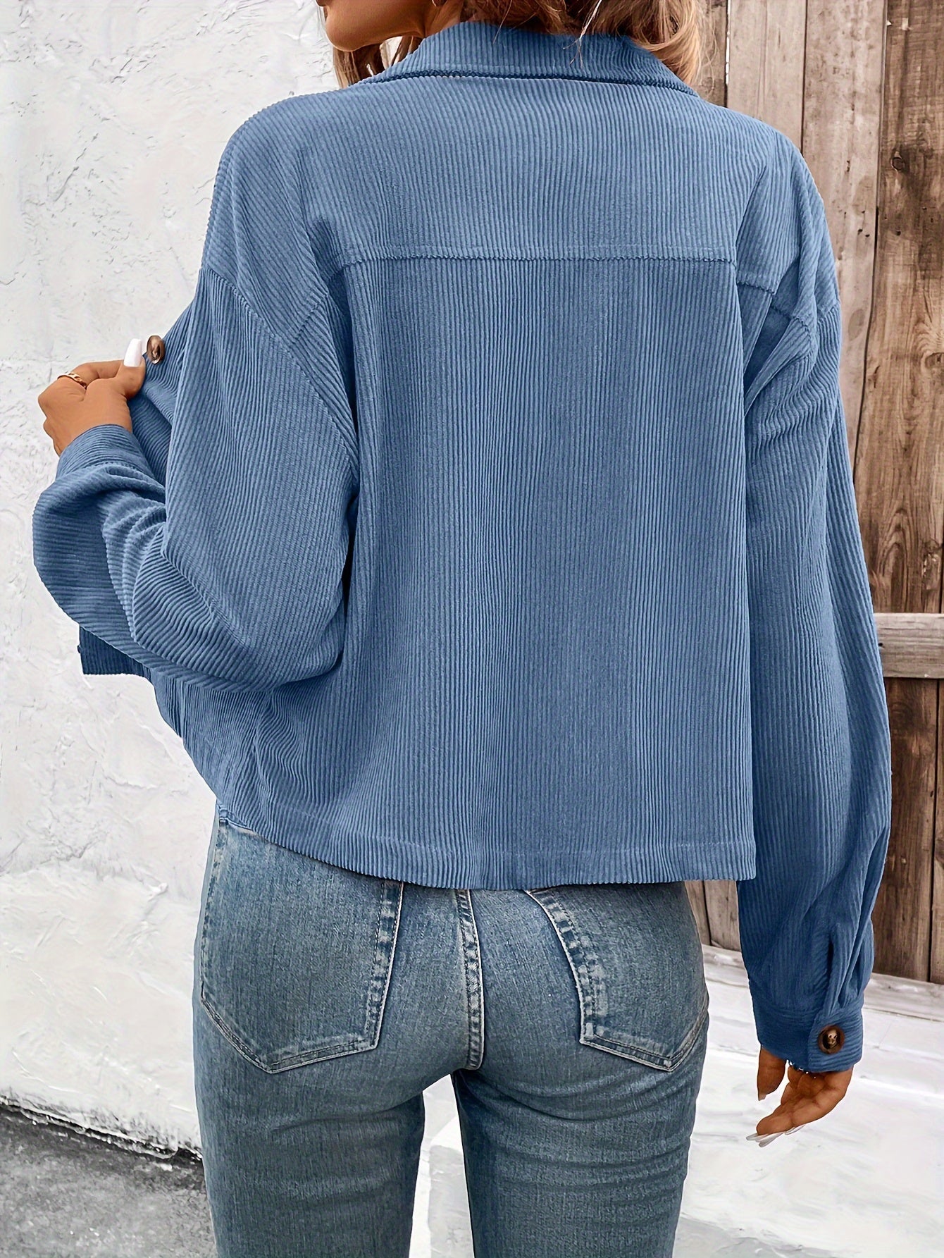 Nichola™ | Langärmelige Jacke Mit Knopfleiste