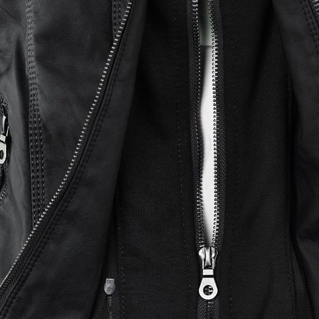 Bellini™ | Modische Lederjacke mit Kapuze