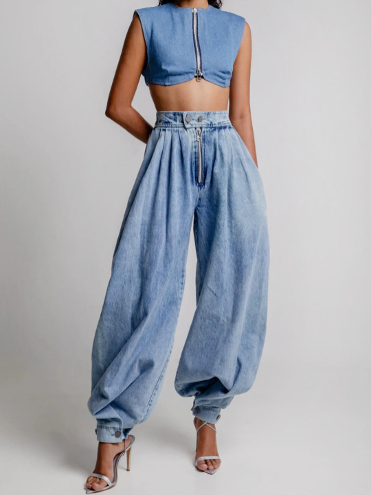 Una™ | High-Waist Balloon-Jeans
