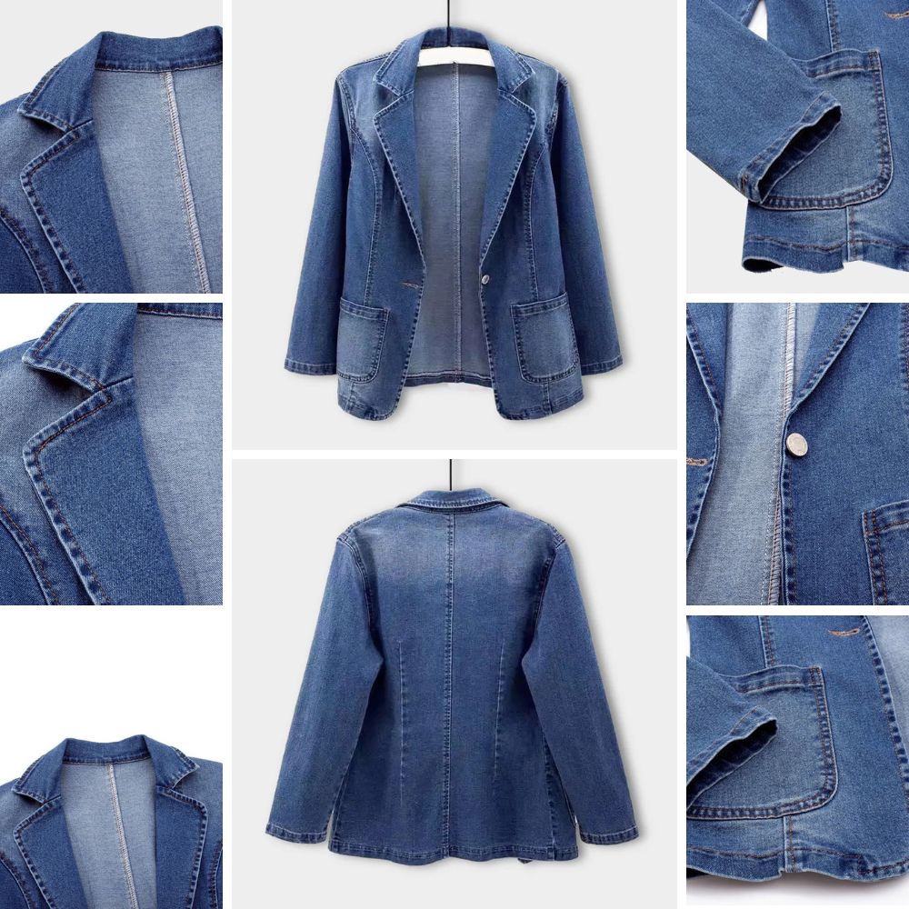 Bogumiła™ | Stilvoller Denim Blazer