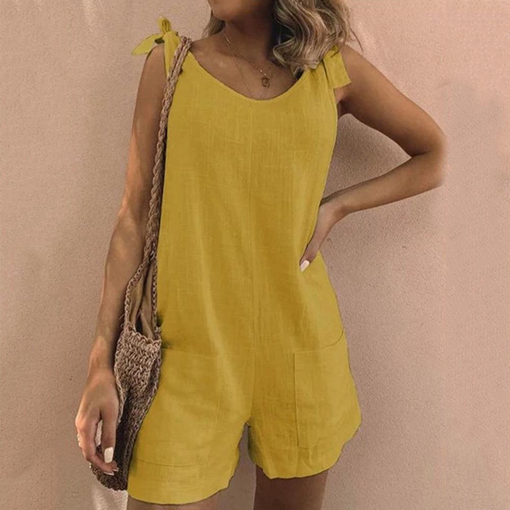 Addison™ | Jumpsuit Mit Schleifen-Trägern Und Taschen
