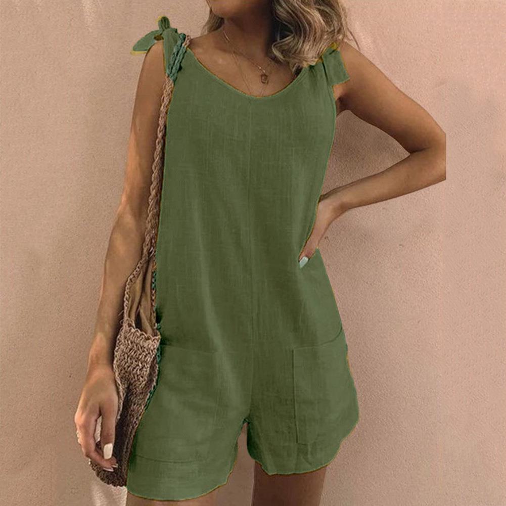 Addison™ | Jumpsuit Mit Schleifen-Trägern Und Taschen