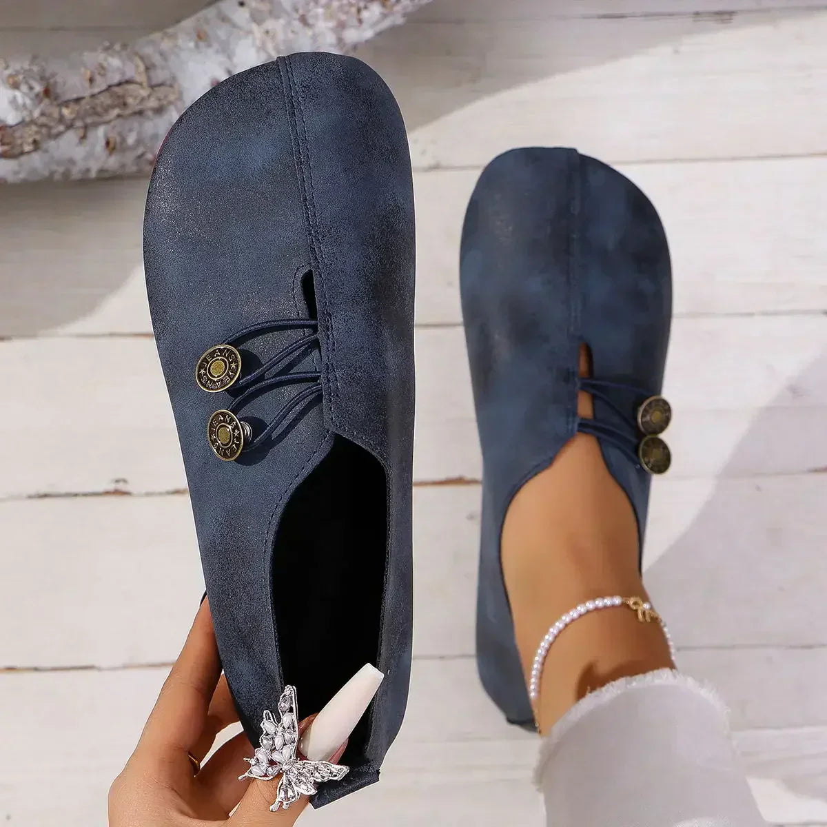 Lydia™ | Orthopädische Hüttenschuhe aus weichem Wildleder