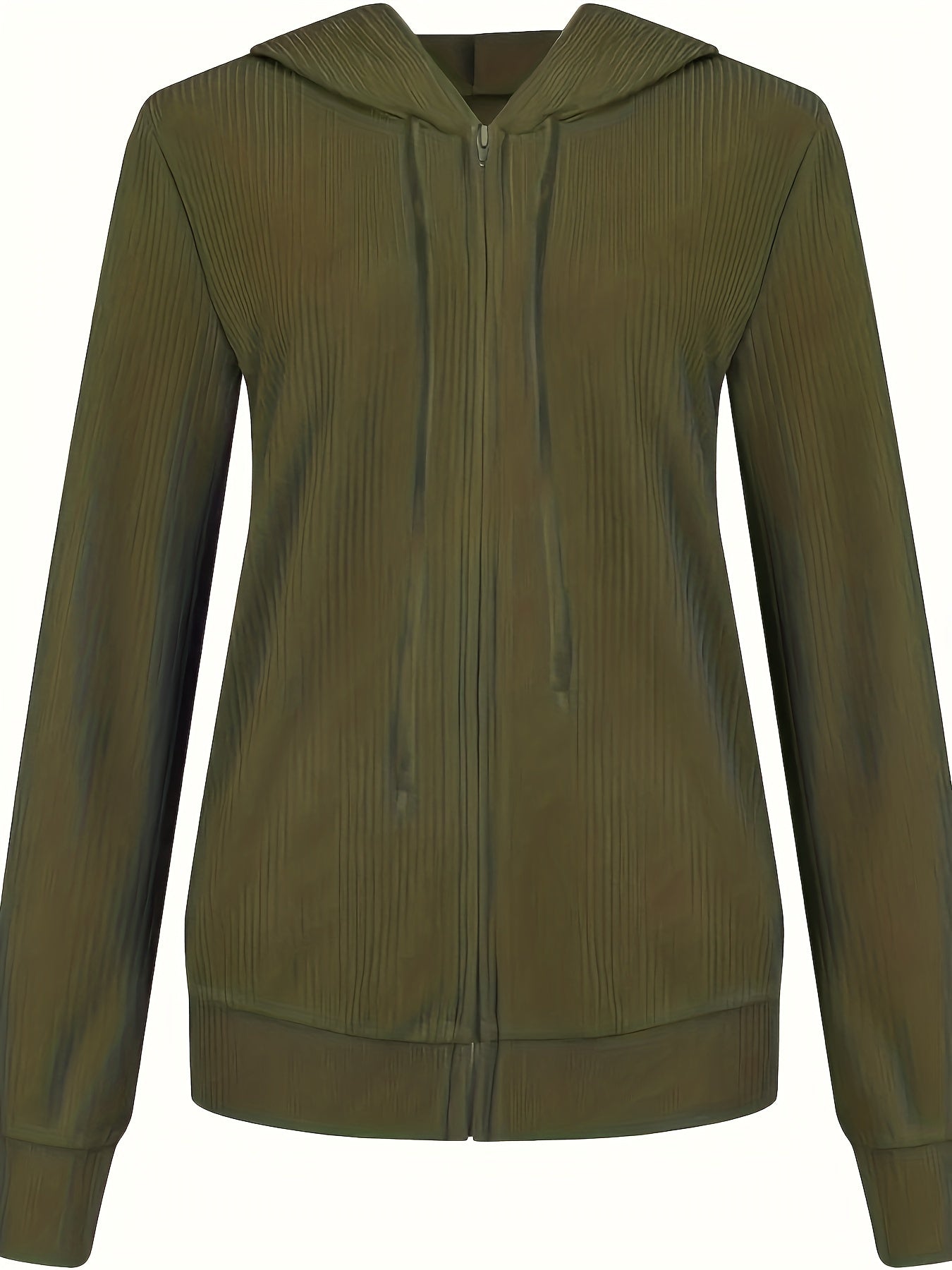 Moira™ | Langärmelige Kapuzenjacke Mit Reißverschluss Und Kordelzug