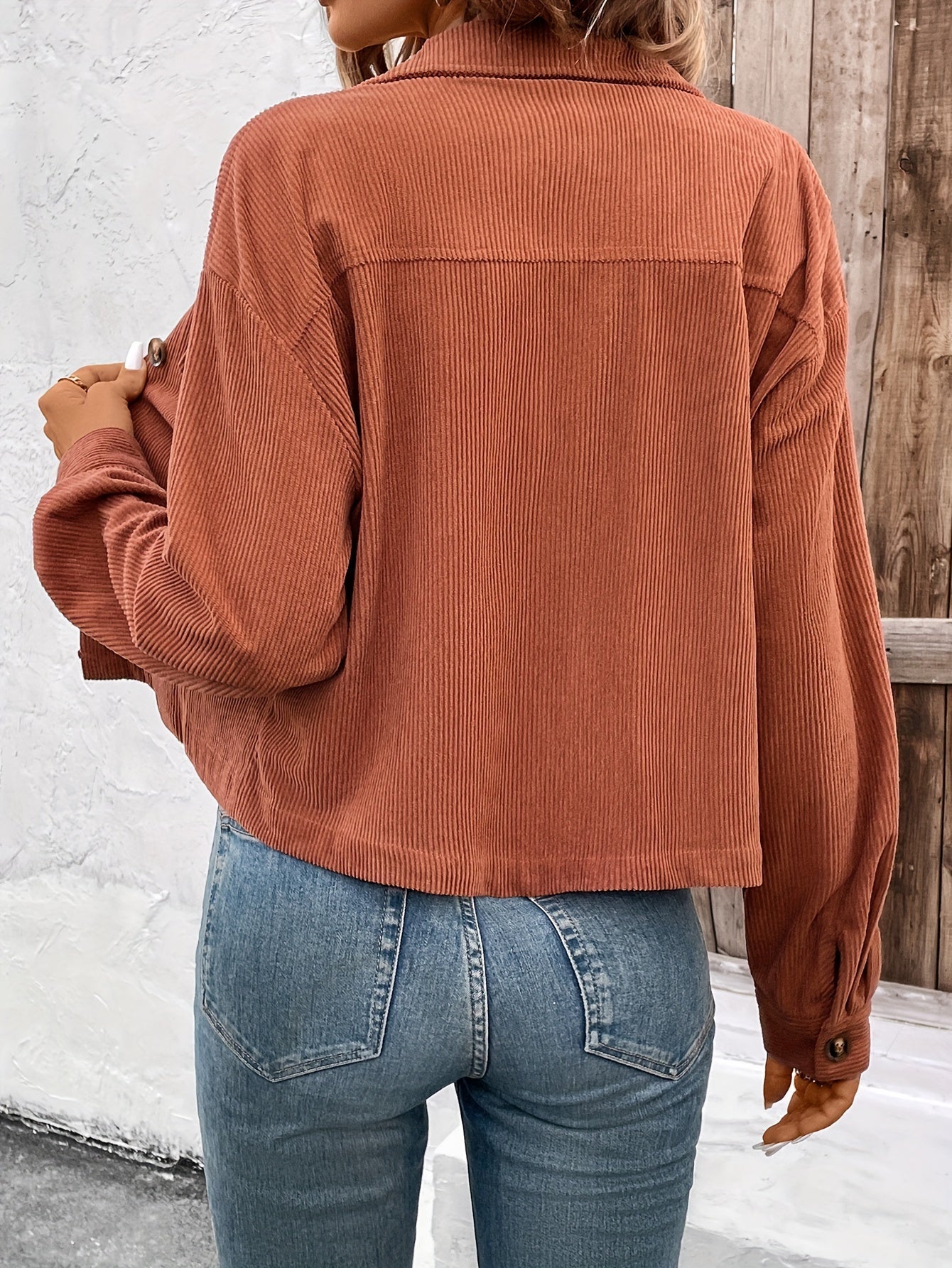 Nichola™ | Langärmelige Jacke Mit Knopfleiste