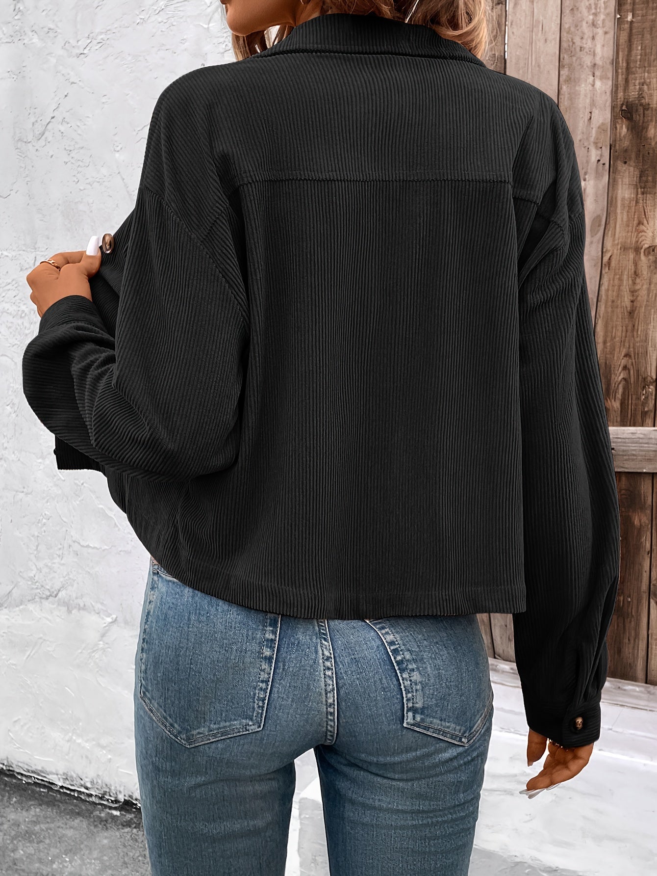 Nichola™ | Langärmelige Jacke Mit Knopfleiste