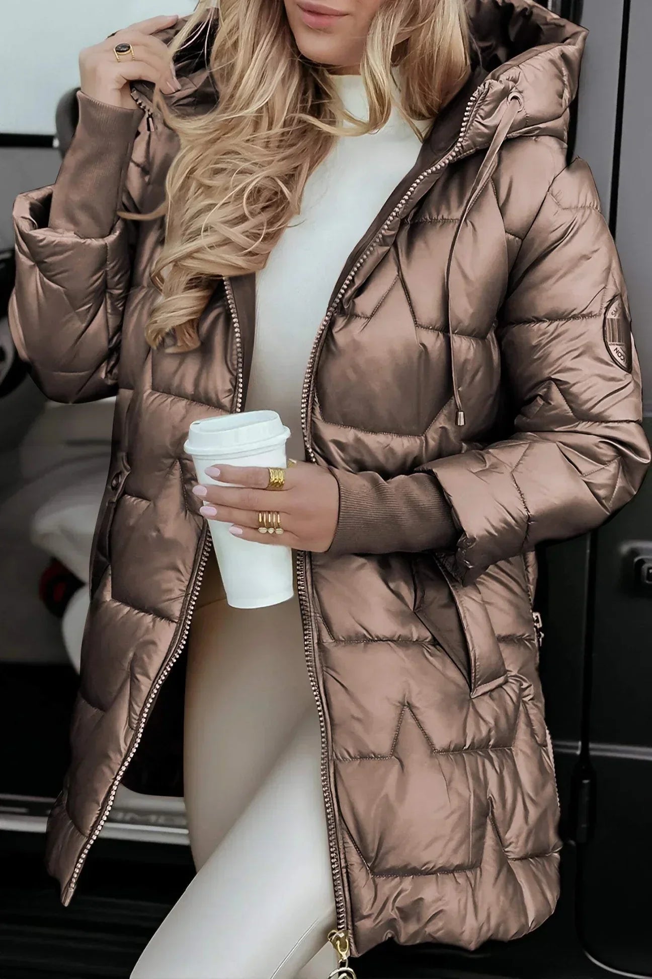 Savrani™ | Eleganter Wintermantel mit Kapuze und Futter