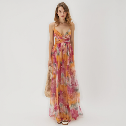 Giselle™ | Bezauberndes Maxikleid mit Blumenmuster