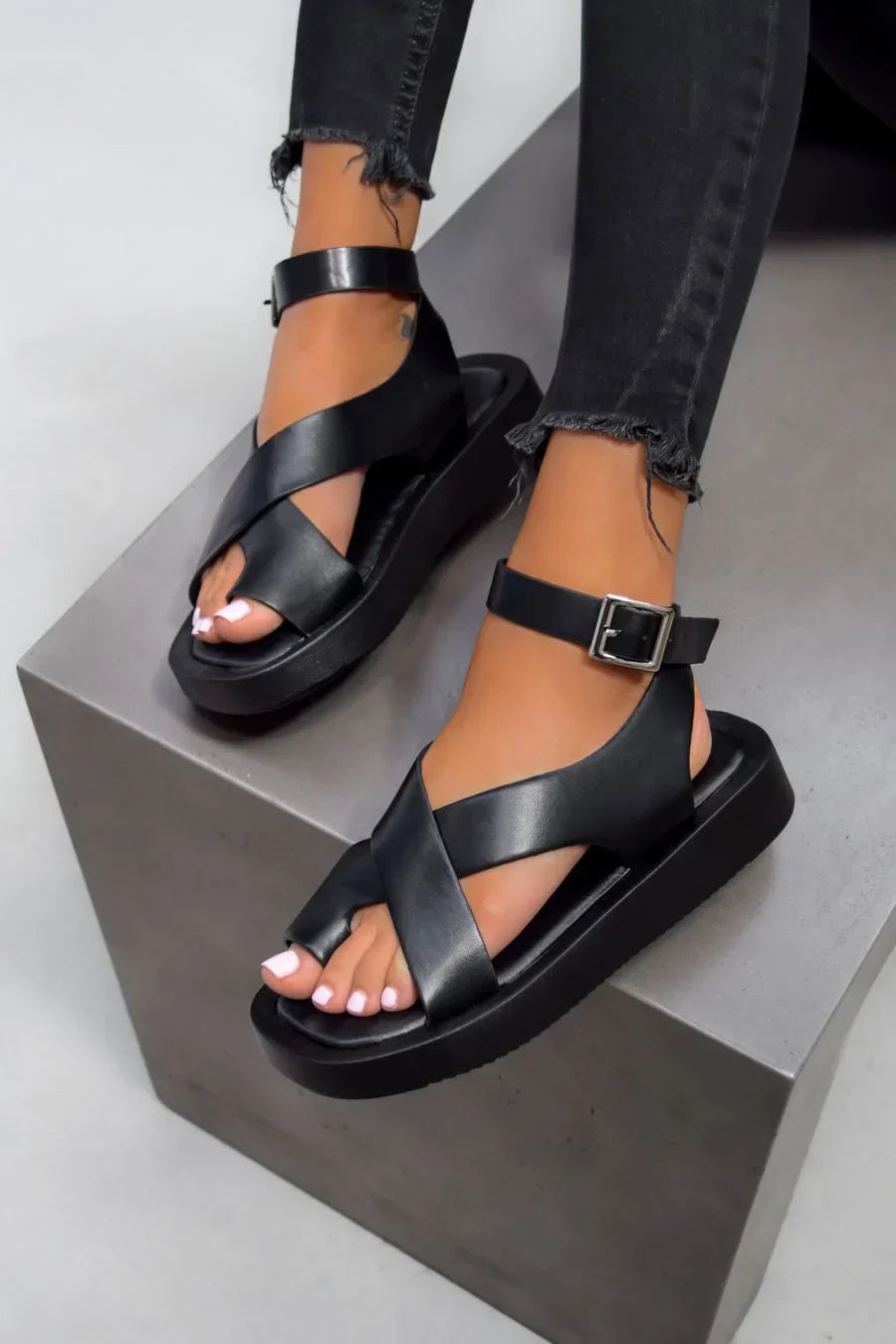 Afrozem™ | Dicke Gladiatoren Sandalen