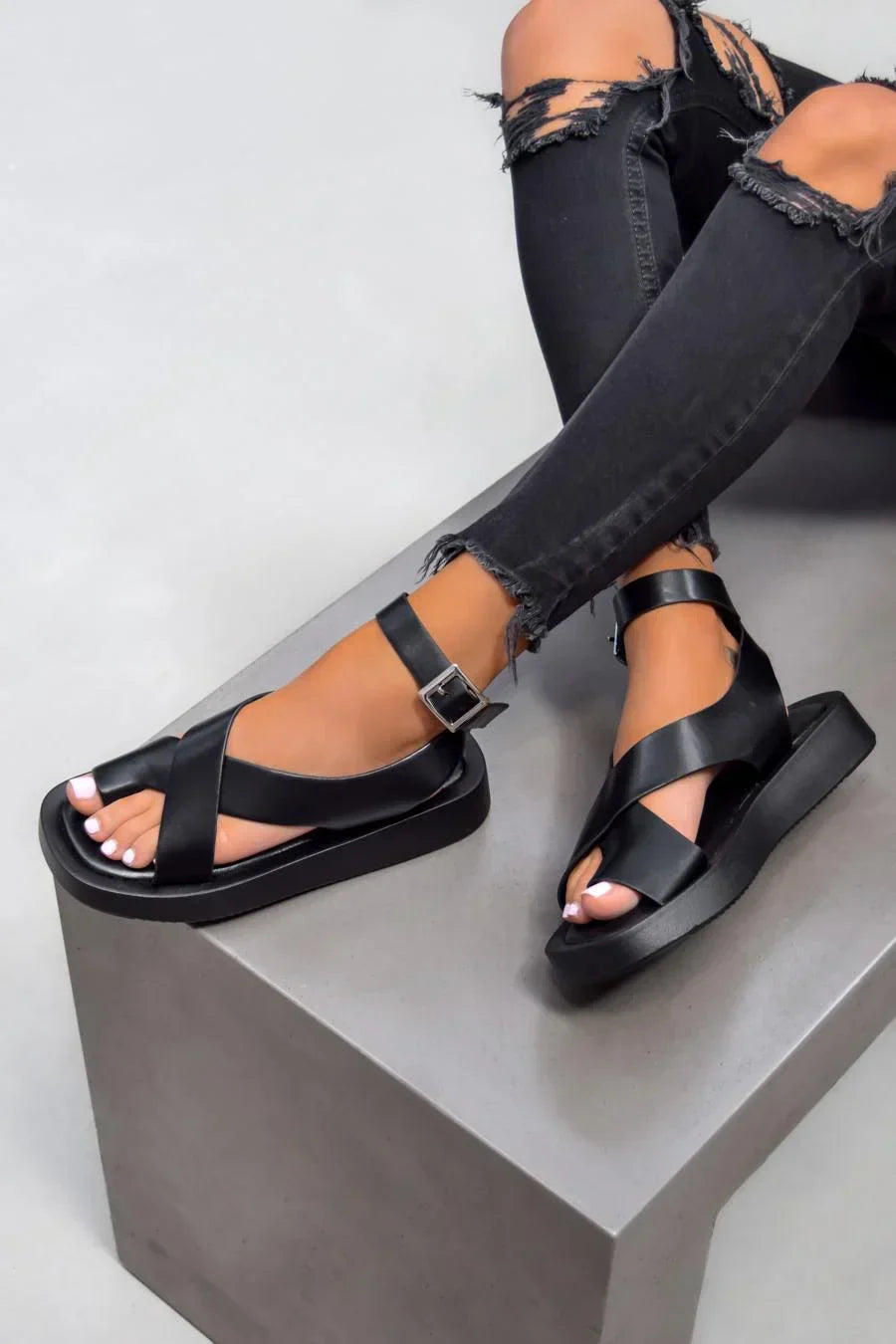 Afrozem™ | Dicke Gladiatoren Sandalen