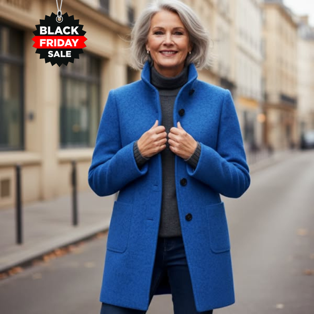 JulietteCannes™ | Eleganter Mantel aus Woll - Black Friday 60 % Rabatt