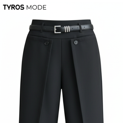 Elara™ | Weite Hose mit drapierten Falten - Weihnachtsrabatt 50 %