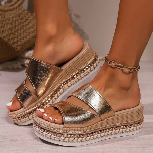Arantza™ | Bequeme Sandalen Mit Offener Spitze Und Keilabsatz