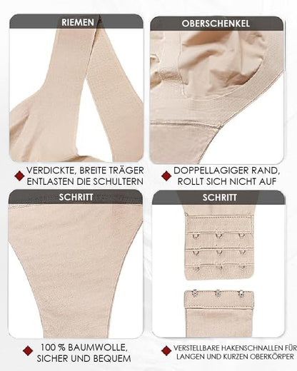 Tyros™ | Damen Bauchweg Body Sommer V-Ausschnitt