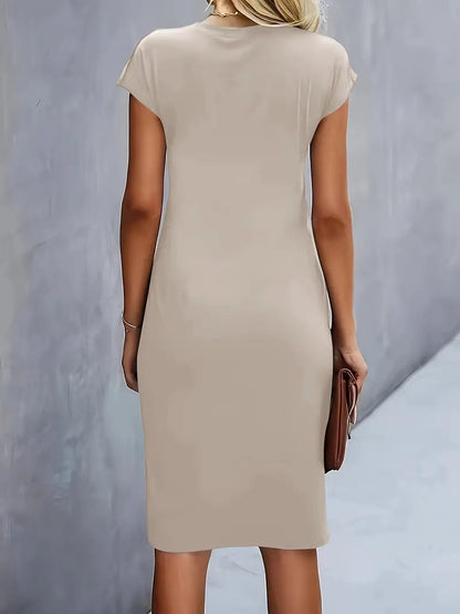 Adelina™ | Stilvolles Kleid Mit Rundhalsausschnitt