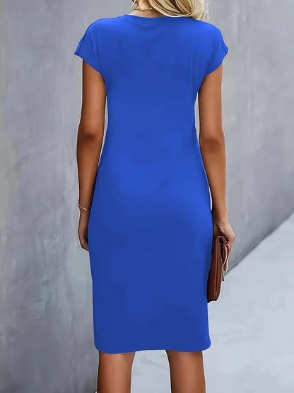 Adelina™ | Stilvolles Kleid Mit Rundhalsausschnitt