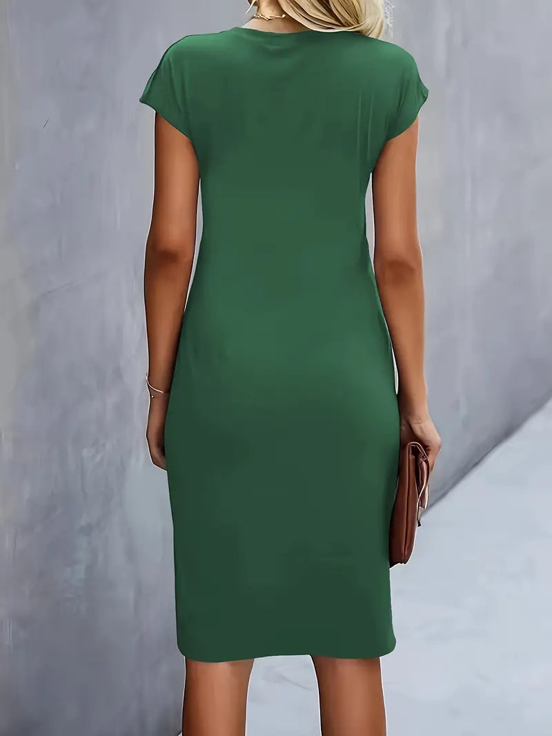 Adelina™ | Stilvolles Kleid Mit Rundhalsausschnitt