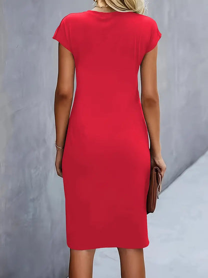 Adelina™ | Stilvolles Kleid Mit Rundhalsausschnitt