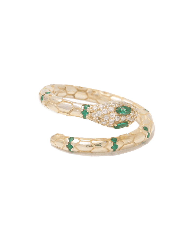 Tyros™ | Green Snaky Ring