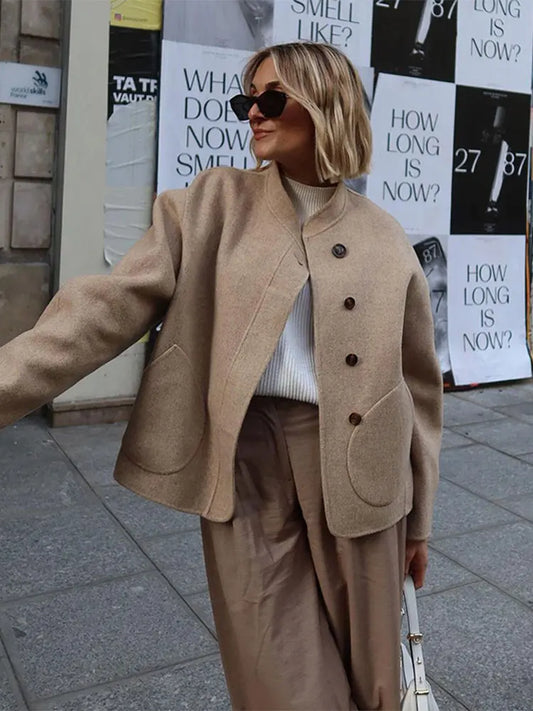 Tyros™ | Eleganter, übergroßer Damenmantel für den Herbst