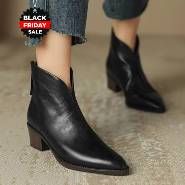 Anita™ - Luxusstiefeletten mit niedrigem Absatz - Black Friday 60 % Rabatt