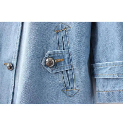 Sezina™ | Stilvoller Cape Mantel Aus Jeansstoff
