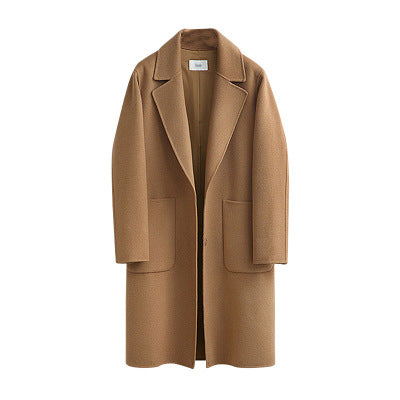 Tyros™ | Hochwertiger, langer Damen-Wollmantel