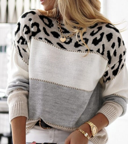 SOPHIE™ | Pullover mit Leopardenprint