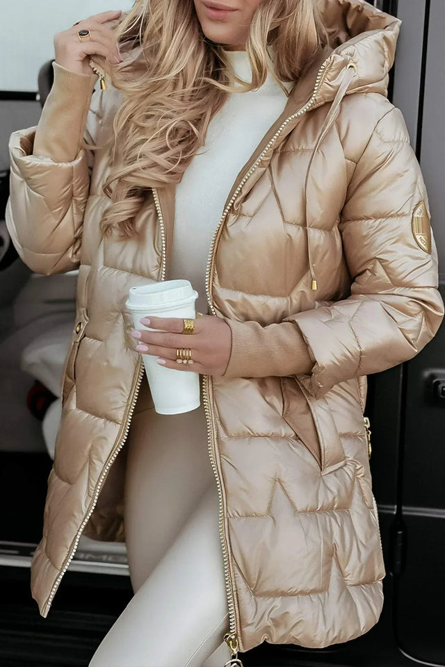 Savrani™ | Eleganter Wintermantel mit Kapuze und Futter