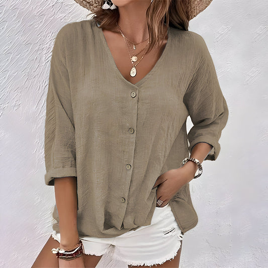Asimoula™ | Elegantes V-Ausschnitt-T-Hemd
